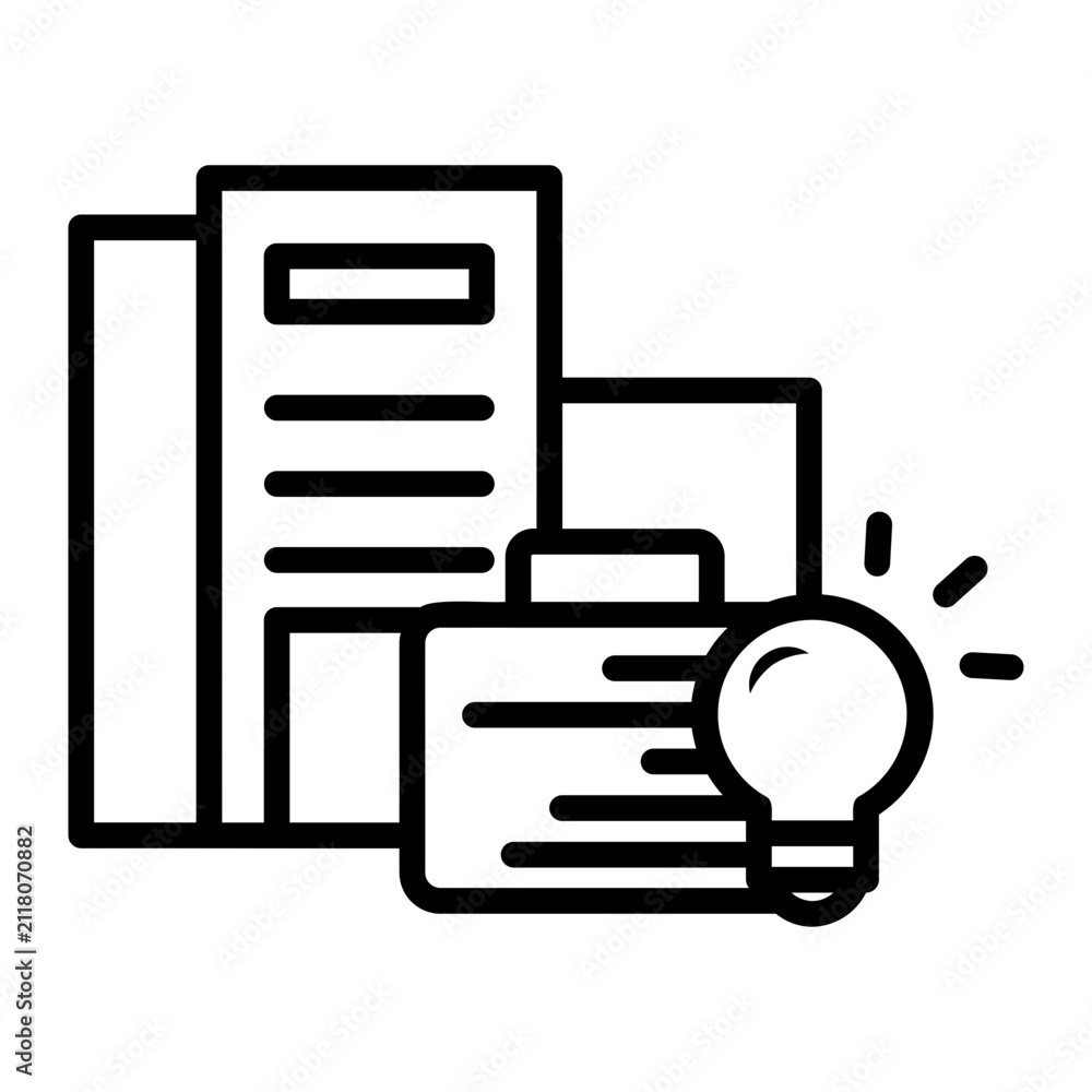 Fototapeta premium working Line Icon