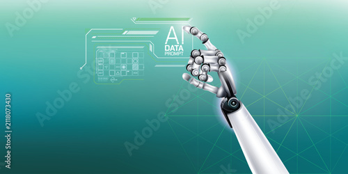 Obraz na płótnie Digital intelligence, AI changes analytics and data management