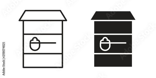 Foto baking soda icon editable pictograms collection