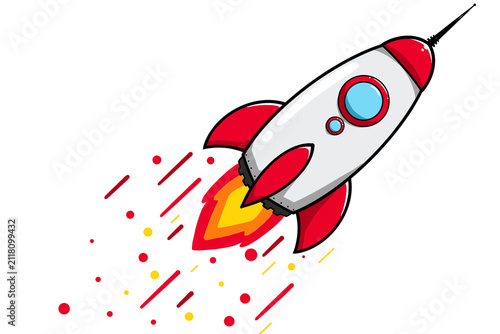 rocket in space