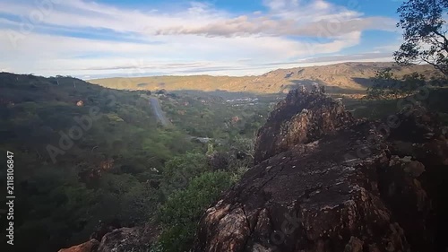 Paisagem natural na cidade de Grão Mogol, Estado de Minas Gerais, Brasil