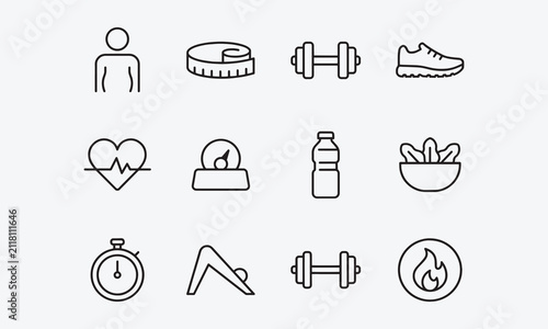 Fats icon set