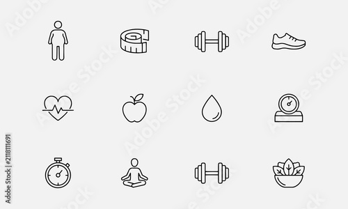 Fats icon set