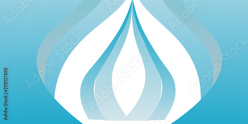 Blue and white business wave banner background. vector