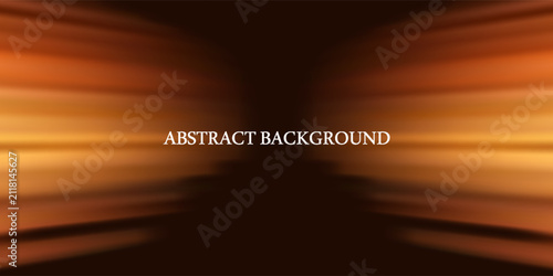 Cuadro en lienzo Black and orange modern abstract background with yellow glowing stripes of light