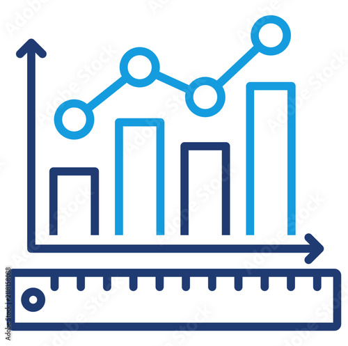 Obraz na płótnie Regression Icon