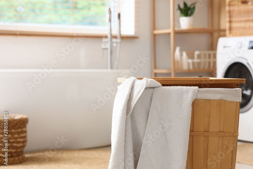 White towel draped over a w...