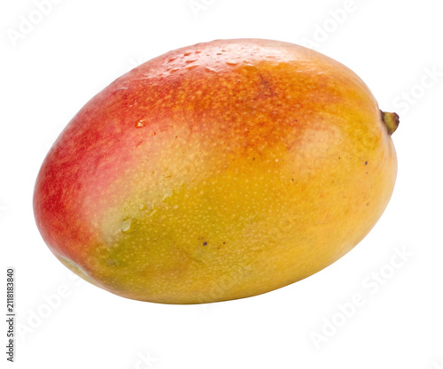 Whole Ripe Mango Fruit Isolated