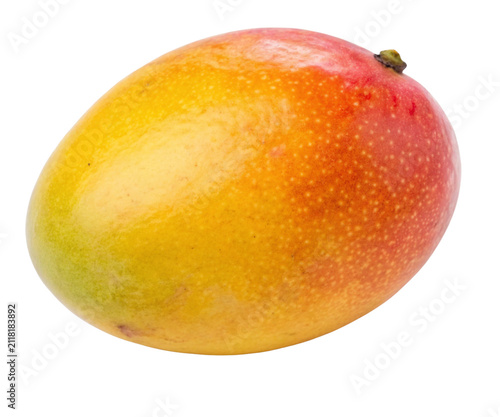 Whole Ripe Mango Fruit Isolated