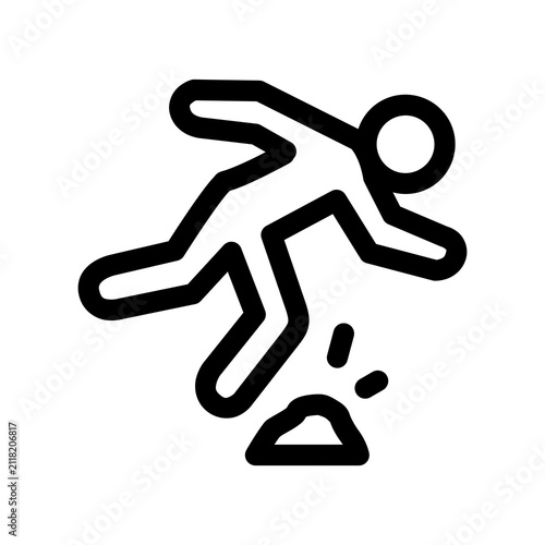 A Man Tripped and Stumbled