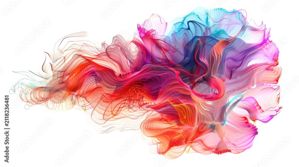 Fototapeta premium Colorful abstract spatter