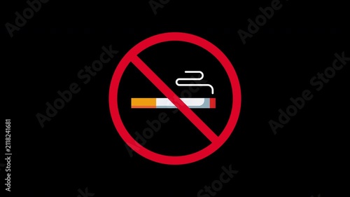 No smoking sign. Suitable for no smoking signs, health campaigns, antismoking advertisements. Ideal for web, print materials, posters, banners, and presentations.