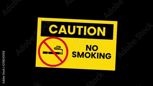 No smoking sign. Suitable for educational materials, antismoking campaigns, and workplace safety posters. Eyecatching design with a clear message for prevention.
