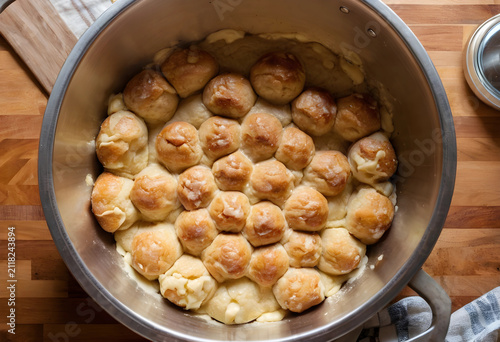 Freshly baked monkey bread ...
