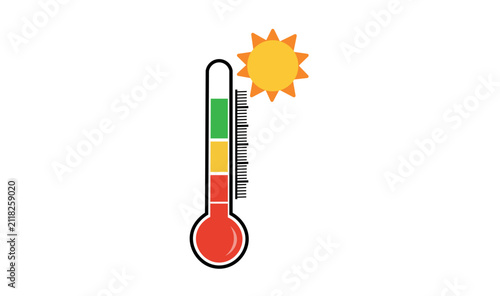 Temperature colorful icon design