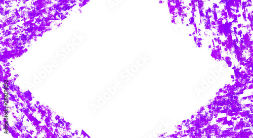 Quadro su tela abstract purple texture border png, A creative, abstract border made of purple, crayon-like scribbles on a white background