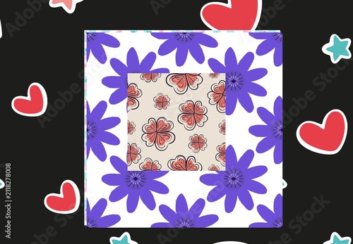 Textile spring flowers pattern. Floral pattern with small flowers in pink, yellow, cream tones. For spring, summer prints, packaging, cute stationery, kitchen decor, fabric design, isolated background