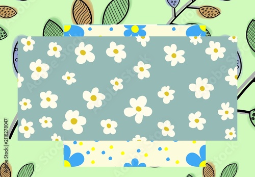 Textile spring flowers pattern. Floral pattern with small flowers in pink, yellow, cream tones. For spring, summer prints, packaging, cute stationery, kitchen decor, fabric design, isolated background