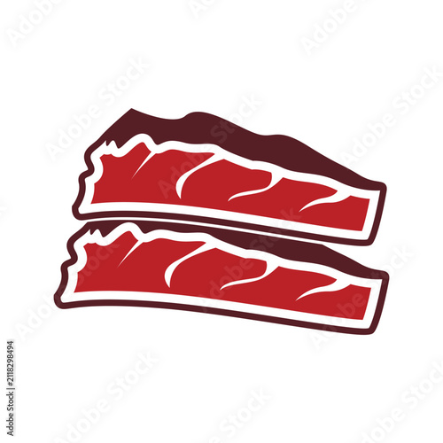 Roasted Beef Logo Icon