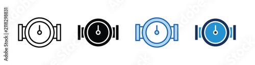 Water Meter  Icon Collection With Multiple Styles