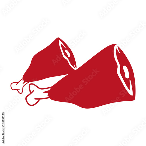 Roasted Beef Logo Icon