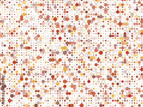 Foto A mesmerizing pattern of countless small red orange and brown dots and hexagons