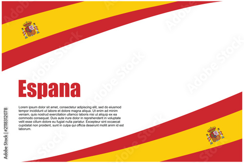 Spain Flag Background Vector 2