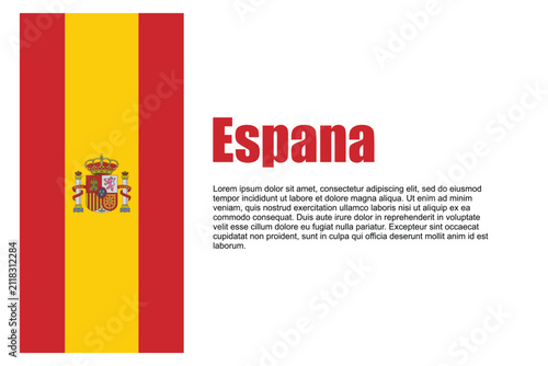 Spain Flag Background Vector 1