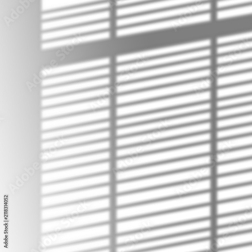 Silhouette of A blinds shadow striped light patterns