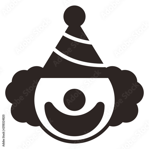 Clown Face Solid Icon