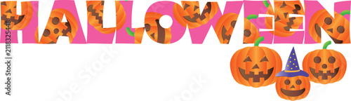 ハロウィンのタイポグラフィ
