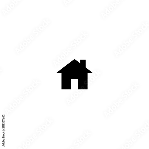 Minimal House Outline Icon for Web and Mobile