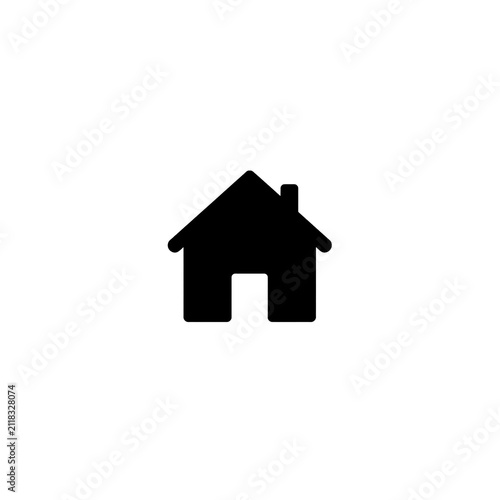 Minimal House Outline Icon for Web and Mobile