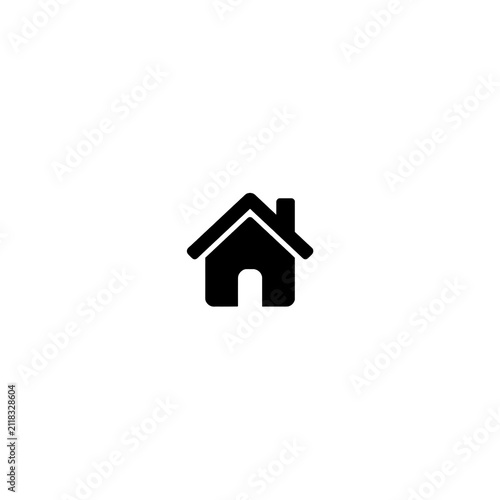 Minimal House Outline Icon for Web and Mobile