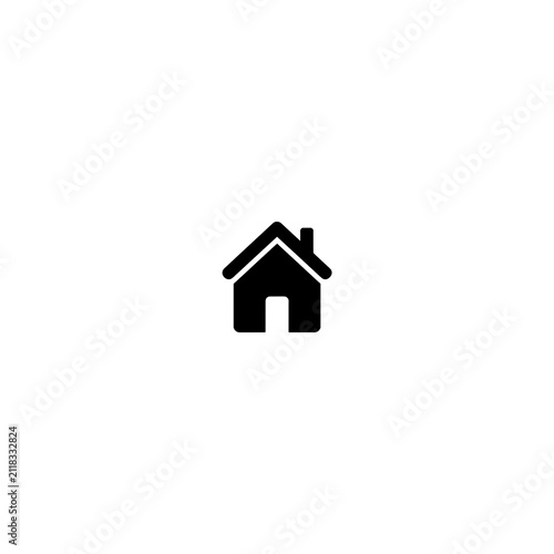 Minimal House Outline Icon for Web and Mobile