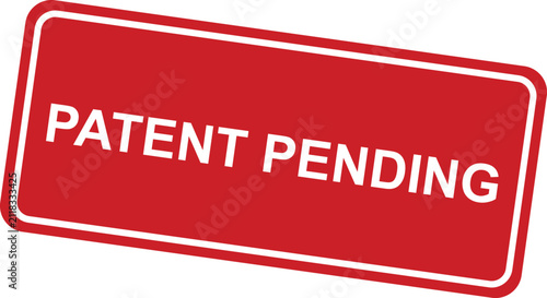 фотографія Patent pending rubber stamp design for official business document marking