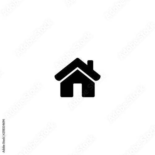 Minimal House Outline Icon for Web and Mobile