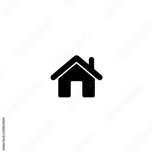 Minimal House Outline Icon for Web and Mobile