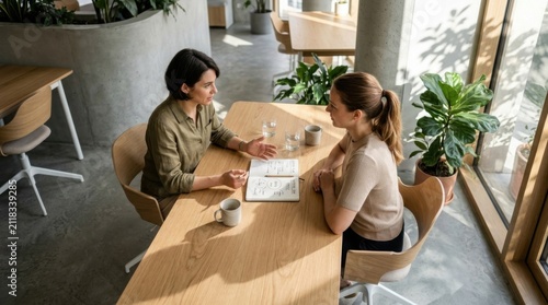 Business Meeting Discussion And Collaboration In Modern Workspace