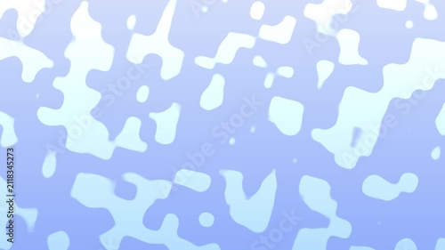 Abstract blue light cyan shapes wavy pattern interconnected soft smooth rounded blobs. Perfect for website backgrounds, graphic designs, and digital art projects. The abstract design features a soothi