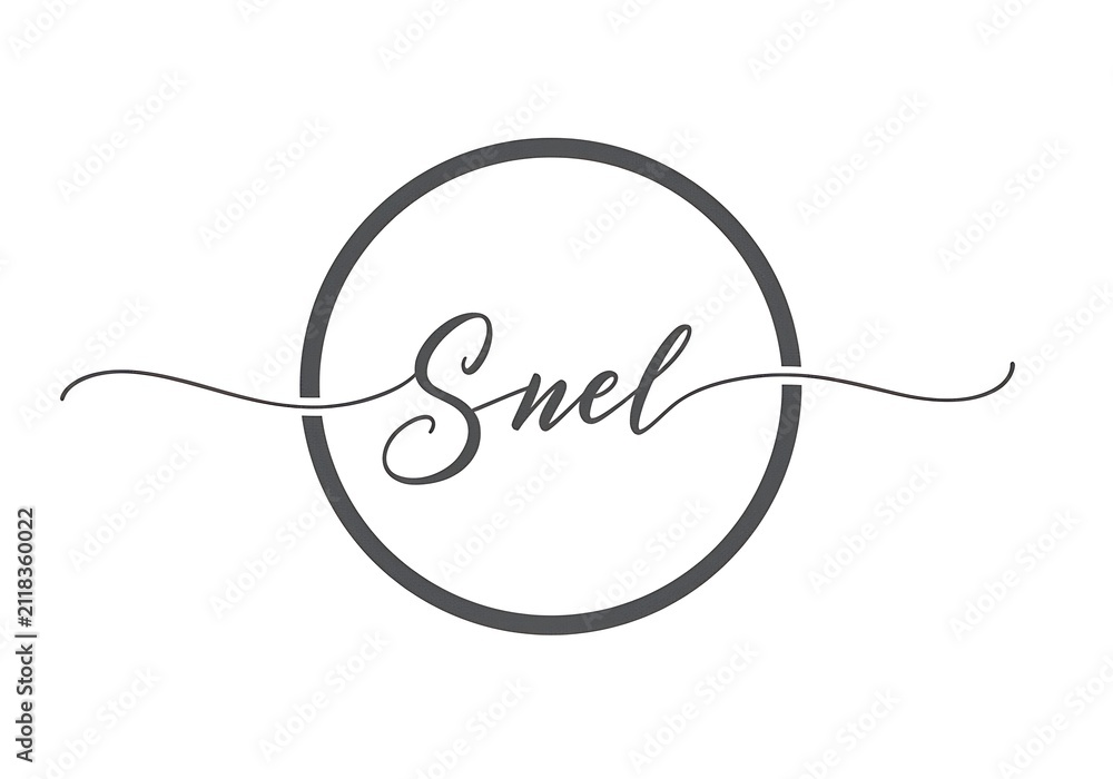 Obraz premium Snel: A Signature of Elegance