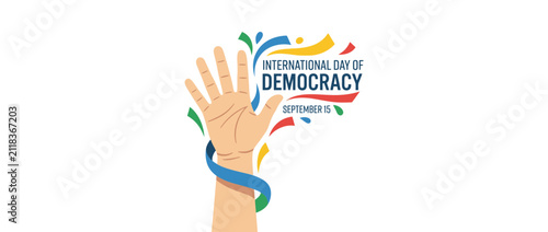 Open Hand Raising for Democracy Celebration