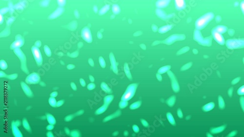 Bright cyan light spots on vibrant green gradient, suitable for technology backgrounds, futuristic designs, energy concept visuals, and digital art projects.