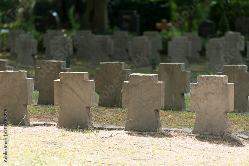 Kriegsgräber auf dem Friedhof