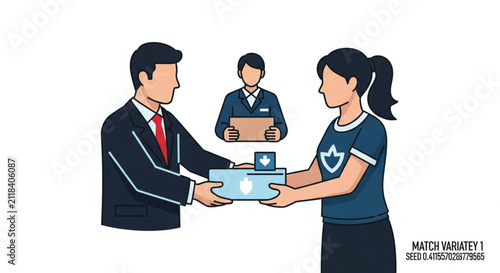Man in Suit Offering Help: Charity, Donation, Support, Partnership, Business Meeting, Giving