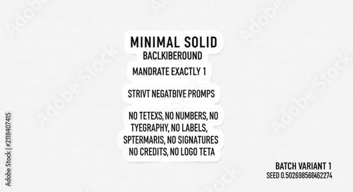 Minimalist Text Stickers with Black Bold Typography on White Background, Scalable Vector Illustration