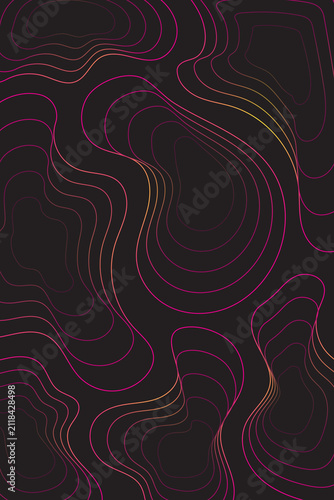 Abstract Topographic Map Pattern Background