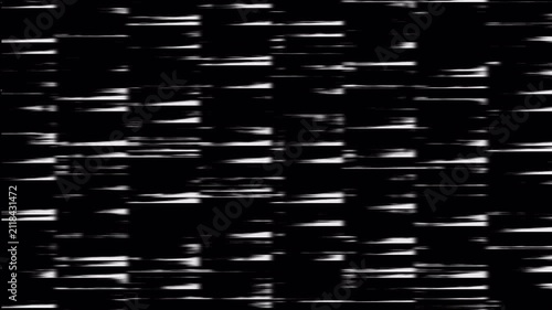 Horizontal White Static Lines Fast Motion Distortion Screen Surface 4K UHD