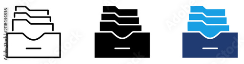 file storage folder icon vector collection