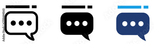 chat message icon for user communication